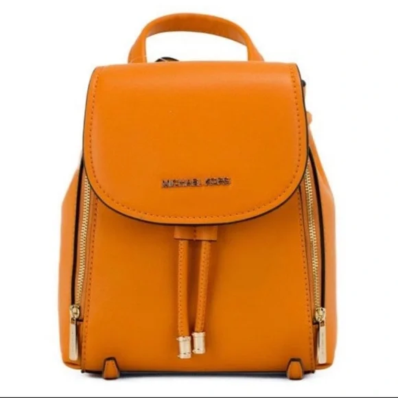NWT $398 Michael Kors Phoebe XSmall Flap Drawstring Backpack in Honeycomb NWT $398 Michael Kors Phoebe XSmall Flap | Mercari main image 2